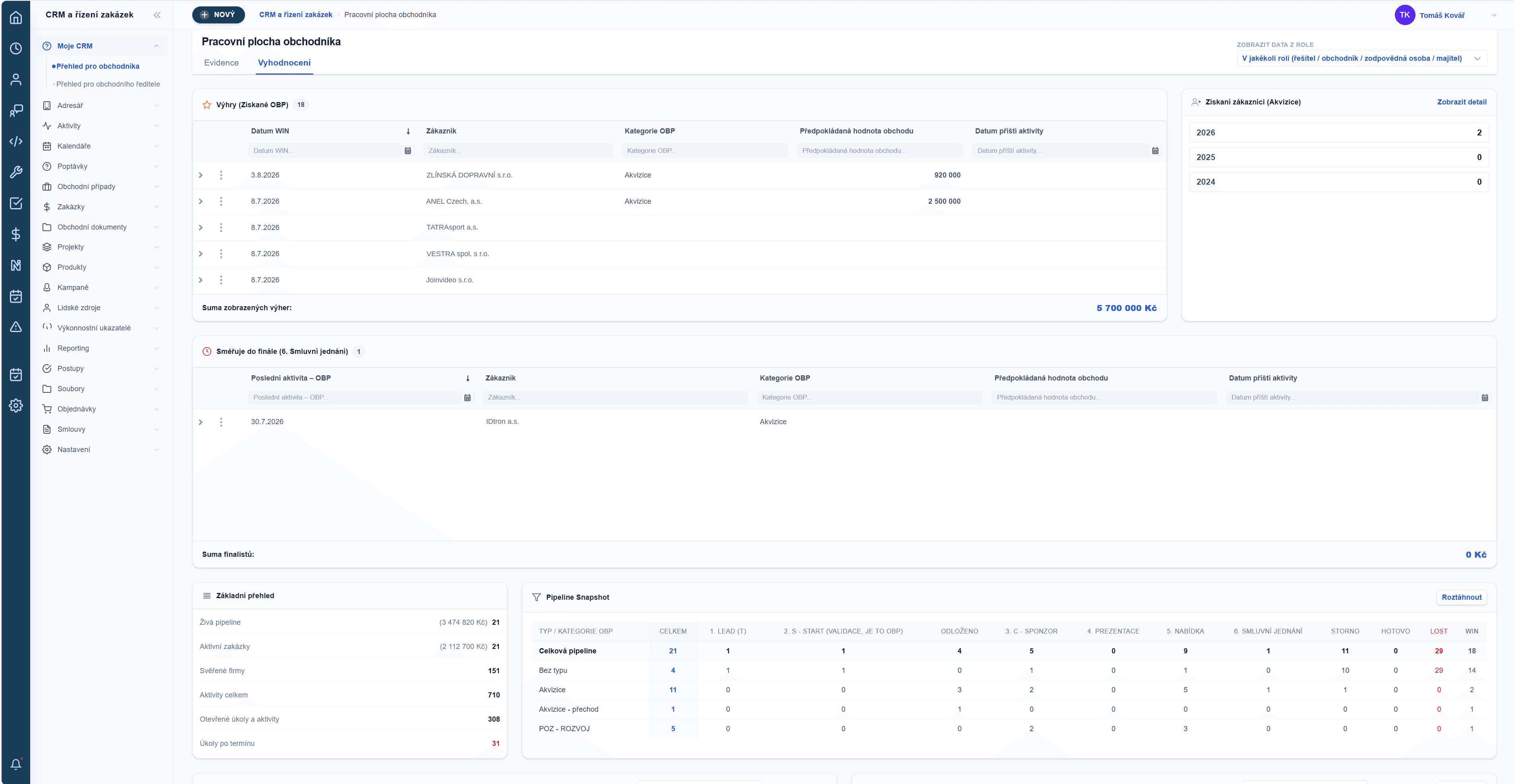 ADAPTY CRM & Zakázky 8